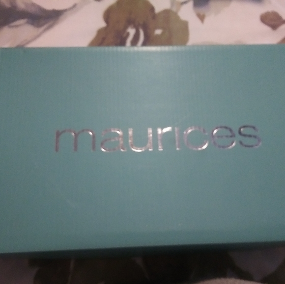 Maurices taupe wood heel open toe shoes - Picture 3 of 7